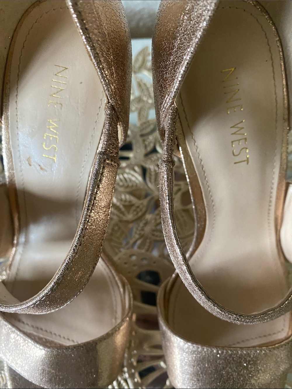 Nine West Metallic Rose Gold Open-Toe Heels
**NO BOX** - Picture 7 of 7